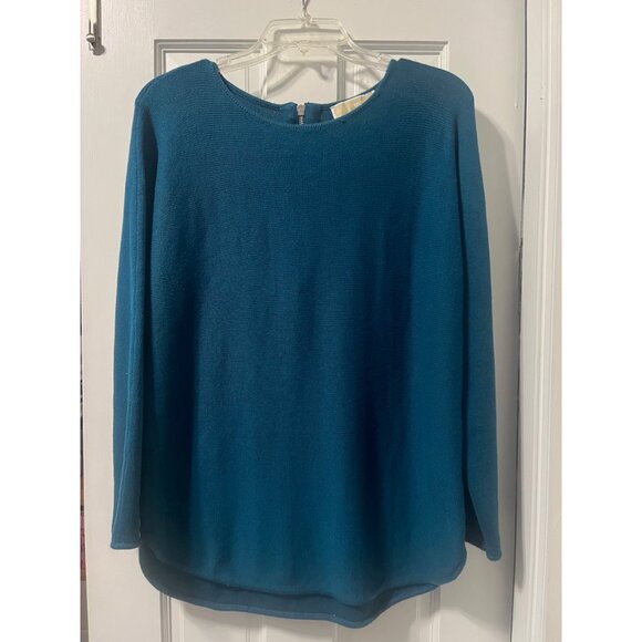 Michael Kors Teal Tunic-length Sweater, Size Medium - Picture 4 of 9